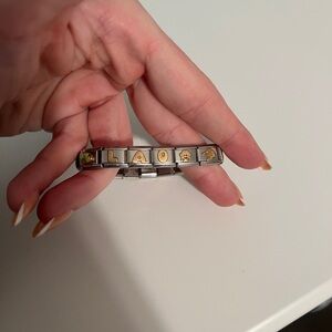 Silver and Gold Nomination Charm Bracelet